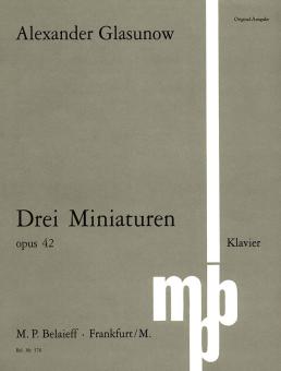 Trois Miniatures op. 42 