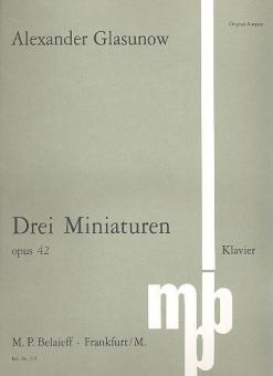 Trois Miniatures op. 42 
