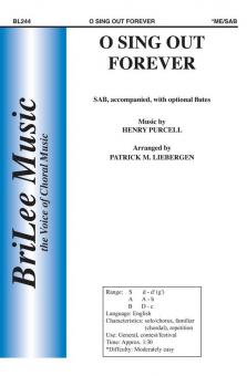 O Sing Out Forever 