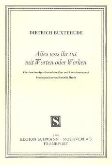 Alles was ihr tut mit Worten oder Werken G-Dur 