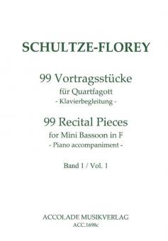 99 Vortragsstücke für Quartfagott 1 - Klavierbegleitung 