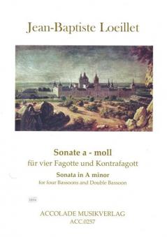 Sonate a-moll für 4 Fagotte und Kontrafagott (Fagott) 
