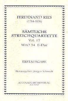 Quartett Nr. 17 WoO 34 E-Dur 