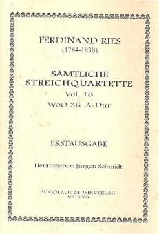 Quartett Nr. 18 WoO 36 A-Dur 