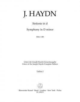 Symphonie en ré mineur Hob. I:80 