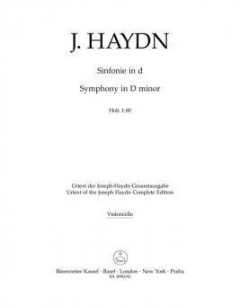 Symphonie en ré mineur Hob. I:80 
