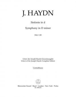 Symphonie en ré mineur Hob. I:80 