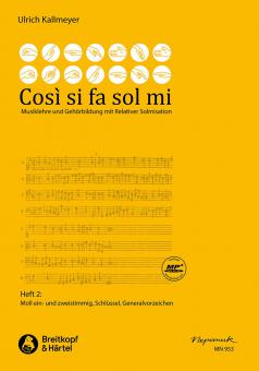 Così si fa sol mi 2: Moll ein- und zweistimmig, Schlüssel, Generalvorzeichen 