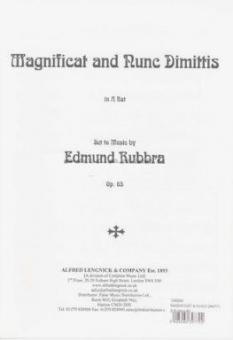 Magnificat and nunc dimittis Opus 65 
