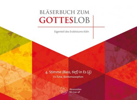 Bläserbuch zum Gotteslob - 4. Stimme (Bass, tief) in Es (Violinschlüssel) 