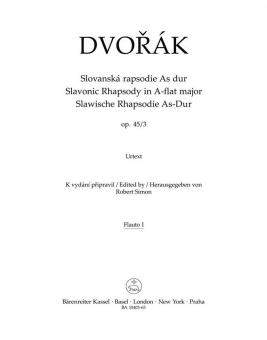 Slavonic Rhapsody A flat major op. 45/3 