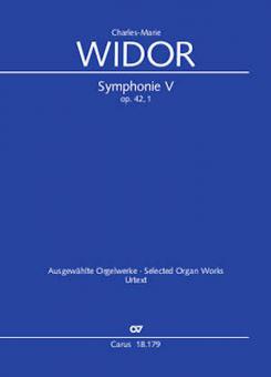 Symphonie No. V pour Orgue Standard