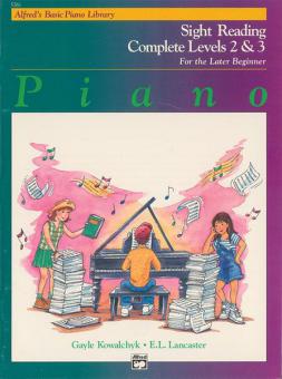 Alfred Basic Piano Course Sight Reading Books Complete Level 2 & 3 