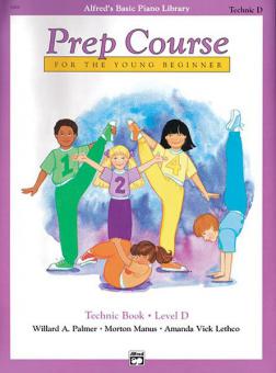 Alfred's Basic Piano Prep Course: Technic Book D 