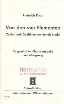Von den vier Elementen 
