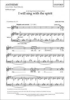 I will sing with the spirit 