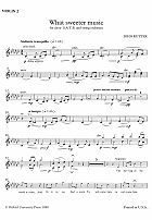 What Sweeter Music 