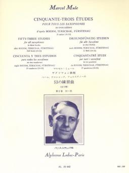 53 Etudes 2, d'après Boehm, Terschak et Fürstenau 
