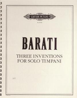 3 Inventions For Solo Timpani 