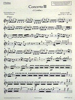 Concerto No. 3 D Major Op. 10/3 RV 428/PV 155 Standard