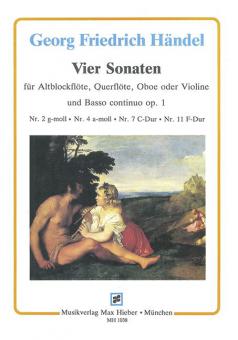 Quatre sonates op. 1 