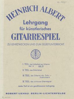 Lehrgang für künstlerisches Gitarrespiel Teil 1/Heft 1b 