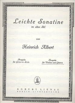 Sonatine légère dans le style ancien 