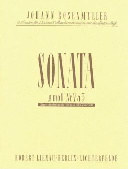 Sonata no. 5 en sol mineur a 3 