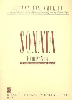 Sonata no. 10 en fa majeur a 5 