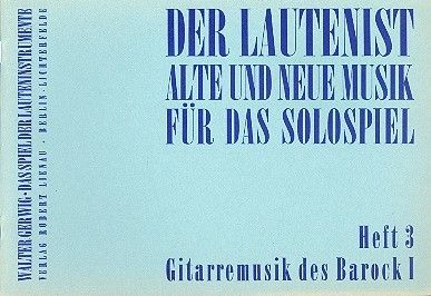 Musique baroque pour guitare Vol. 1 