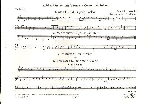 Marches légères et danses extraites d'opéras et suites 