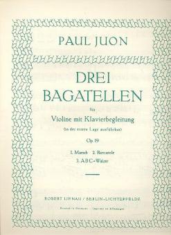Trois bagatelles op. 19 
