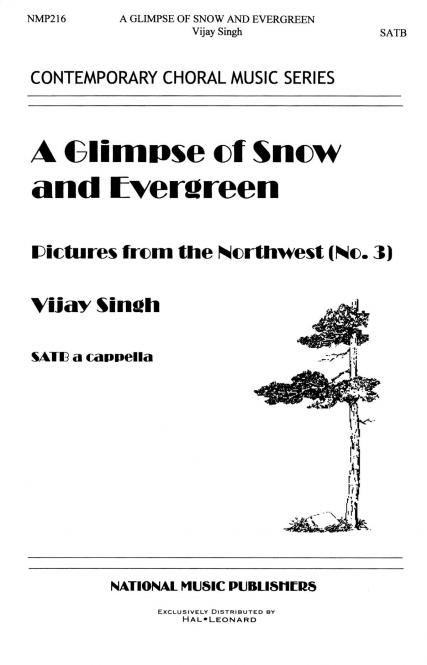 A Glimpse Of Snow And Evergreen 