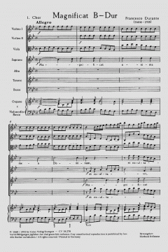 Magnificat in B-Dur von Francesco Durante (Download) 