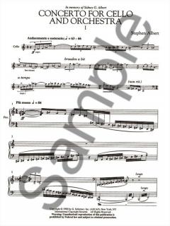 Concerto For Cello And Orchestra von Stephen Albert im Alle Noten Shop kaufen