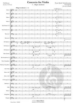 Concerto for Violin von Peter Iljitsch Tschaikowsky (Download) 