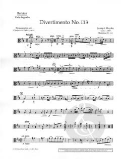 Divertimento Nr. 113 D-Dur Hob.XI:113 von Joseph Haydn (Download) 