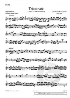 Triosonate c-Moll von Johann Joachim Quantz (Download) 