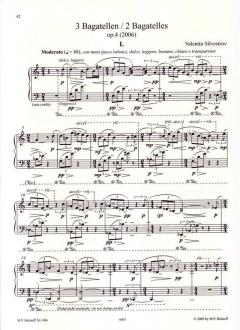 Bagatellen op. 1-5 von Valentin Silvestrov 