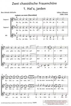 Zwei chassidische Frauenchöre von Viktor Ullmann (Download) 