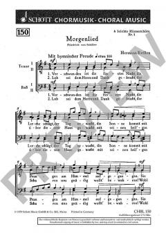 Vier leichte Männerchöre Nr. 1 von Hermann Erdlen (Download) 