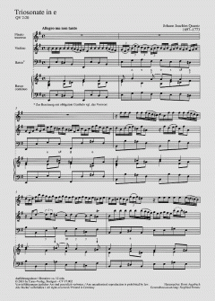 Triosonate in e-Moll QV2:20 (Johann Joachim Quantz) 