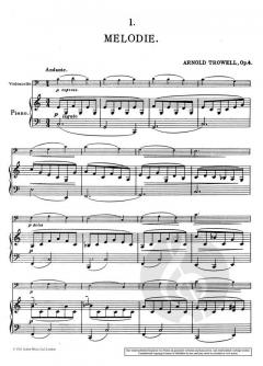 12 Morceaux faciles op. 4 Band 1 von Arnold Trowell (Download) 