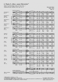 Herr, unser Herrscher SWV27 von Heinrich Schütz (Download) 