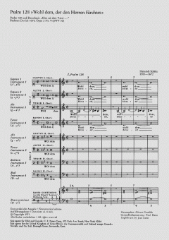 Wohl dem, der den Herren fürchtet SWV30 (op. 2 no. 9) von Heinrich Schütz (Download) 