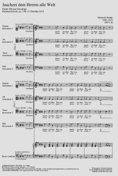 Jauchzet dem Herren, alle Welt SWV36 von Heinrich Schütz (Download) 
