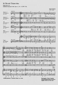Die mit Tränen säen SWV378 von Heinrich Schütz (Download) 