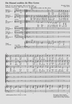Die Himmel erzählen die Ehre Gottes SWV386 von Heinrich Schütz (Download) 