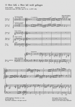 O Herr, hilf, o Herr lass wohl gelingen SWV402 von Heinrich Schütz (Download) 