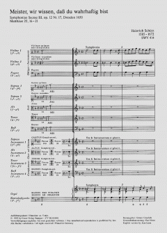 Meister, wir wissen, dass du wahrhaftig bist von Heinrich Schütz (Download) 